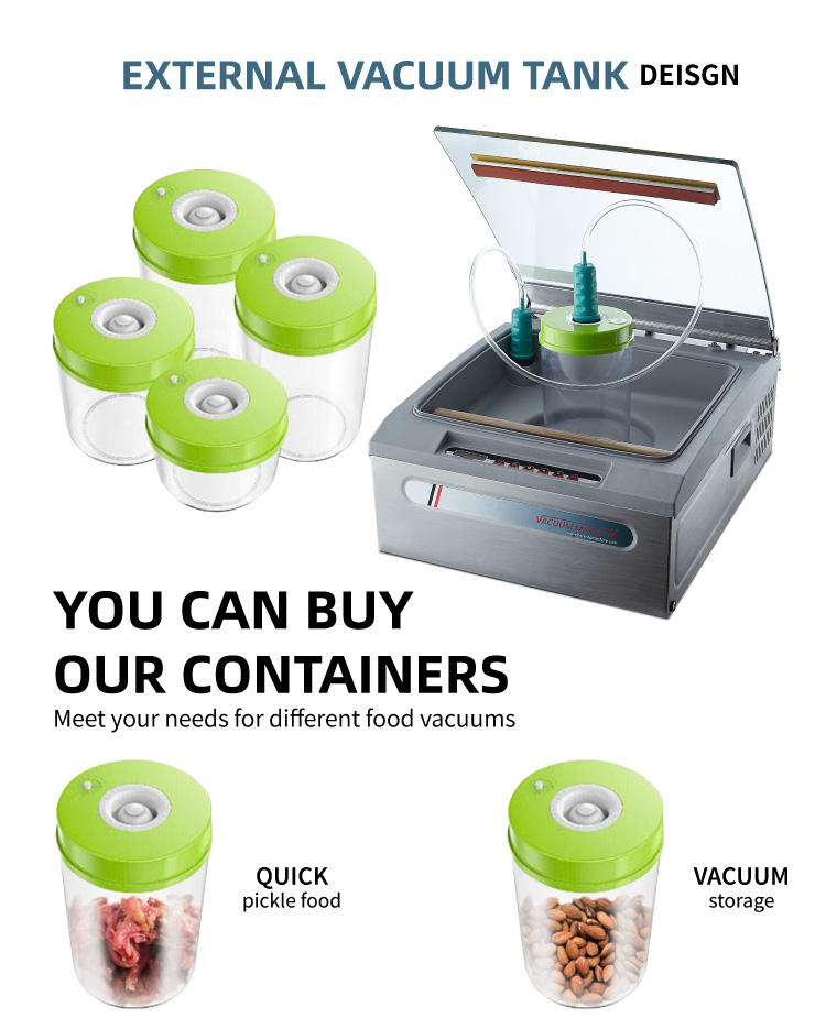 DZ-310H Chamber Vacuum Packer Single Seal Bar Single Chamber Tabletop Vacuum Packaging Machine