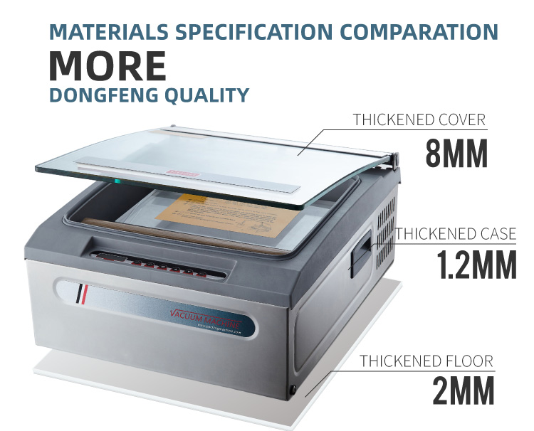 DZ-310H Chamber Vacuum Packer Single Seal Bar Single Chamber Tabletop Vacuum Packaging Machine