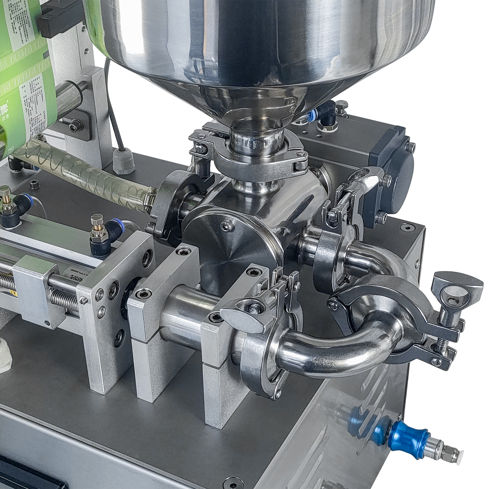 DFJ-200 Sauce Filling Machine Pneumatic Sealing Mixing System High-Precision