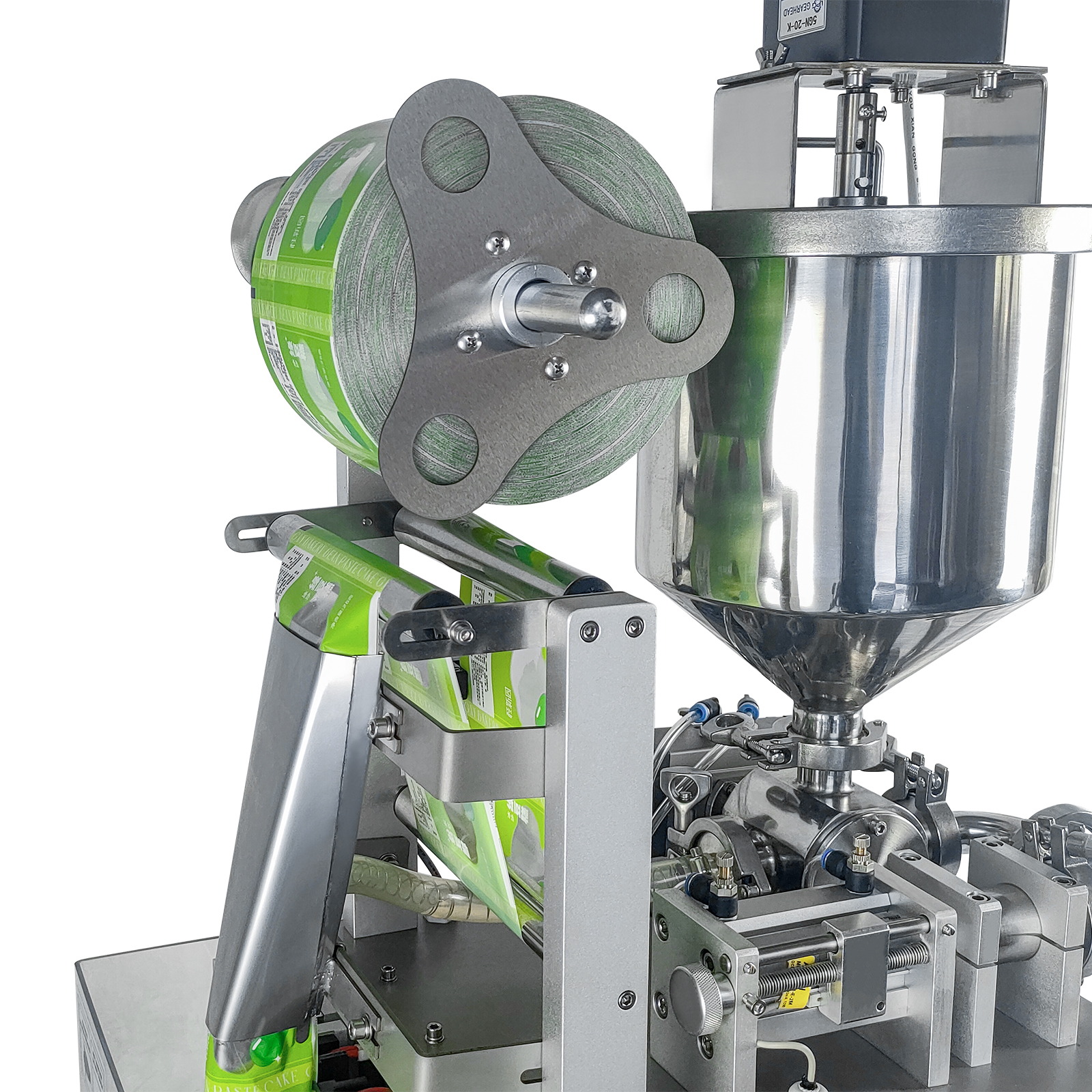 DFJ-200 Sauce Filling Machine Pneumatic Sealing Mixing System High-Precision