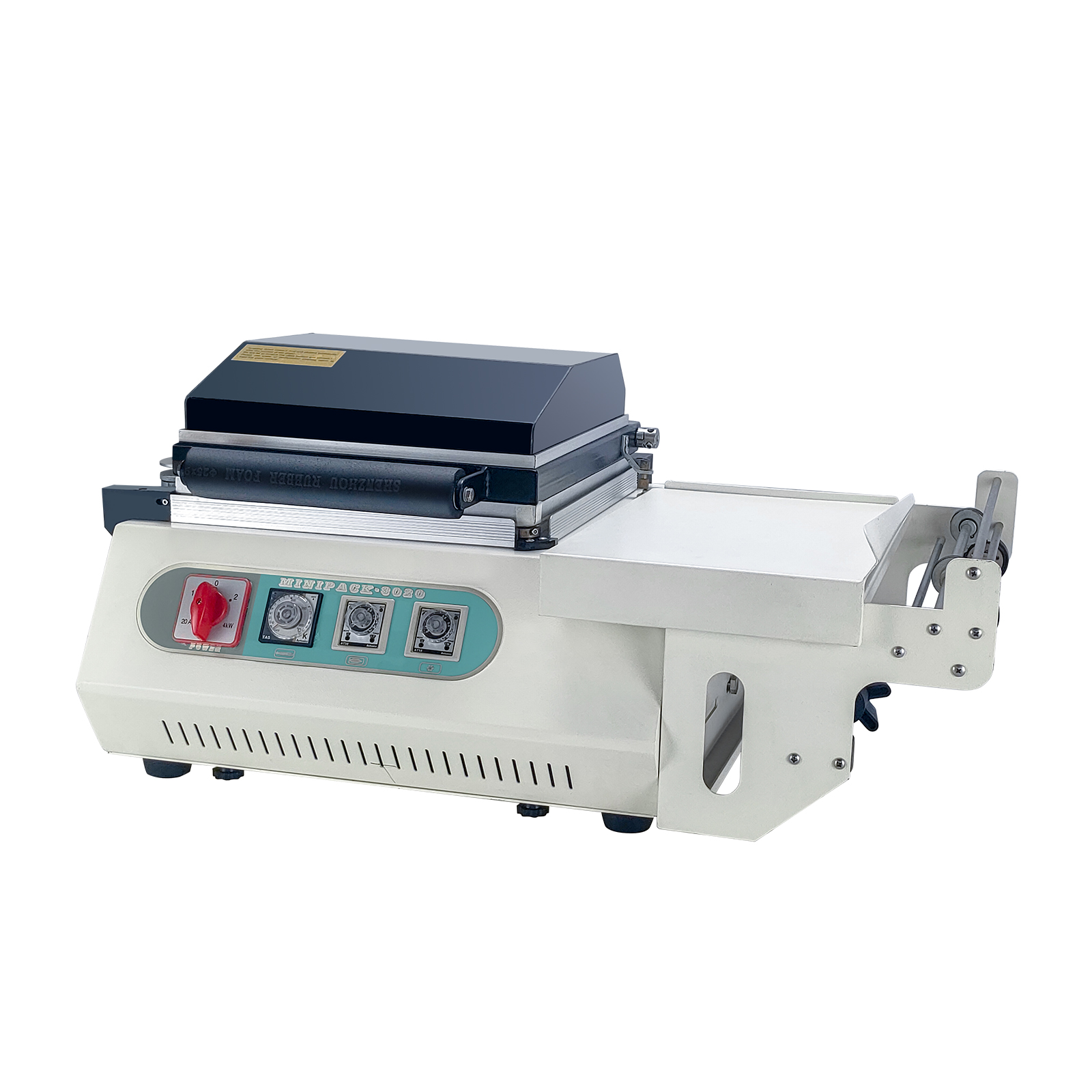 FM-3020 Halbautomatische Boxverpackungsversiegelung, Schneiden und Schrumpfungen integrierter Maschine, Box Produktwärme Schrumpffilm Verpackungsmaschine
