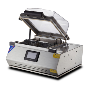 FM-3028 en acier inoxydable Boîte à caisse, machine à sceller et à rétrécisser, en verre intégré Hauteur supérieur Machine d'emballage de films rétractable