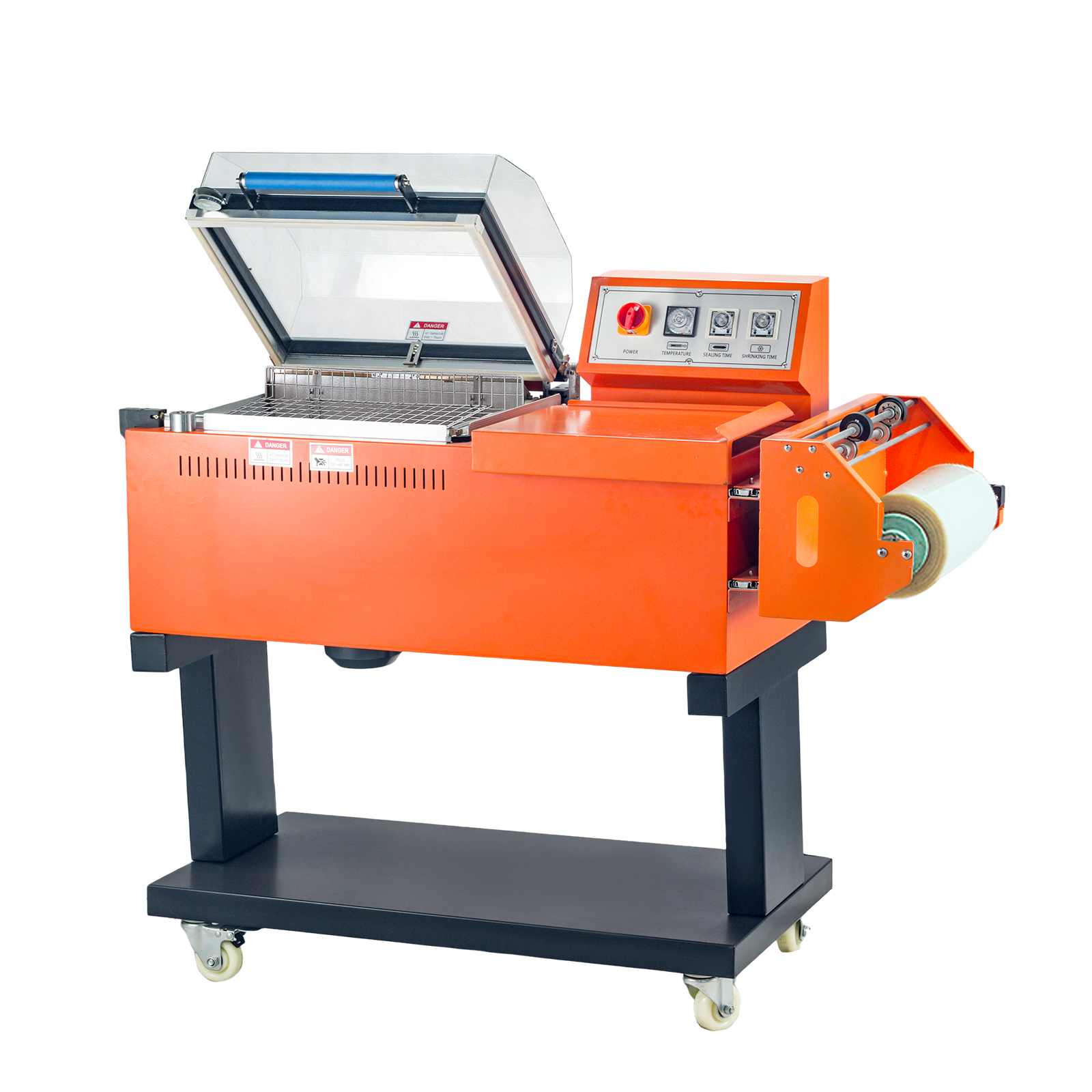FM-5540A Automatic Heat Shrink Wrapping Machine High-Speed Tunnel Packaging for PVC/Polyolefin Film Sealing & Shrinking Equipment