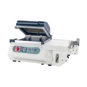 FM-3020 semi-automatic box packaging sealing, cutting and shrinking integrated machine, box product heat shrink film packaging machine